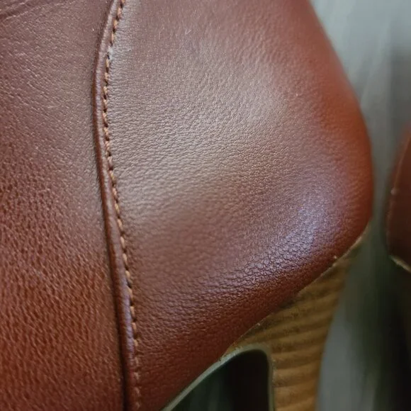 Nine West red leather booties 9.5M - Picture 2 of 9